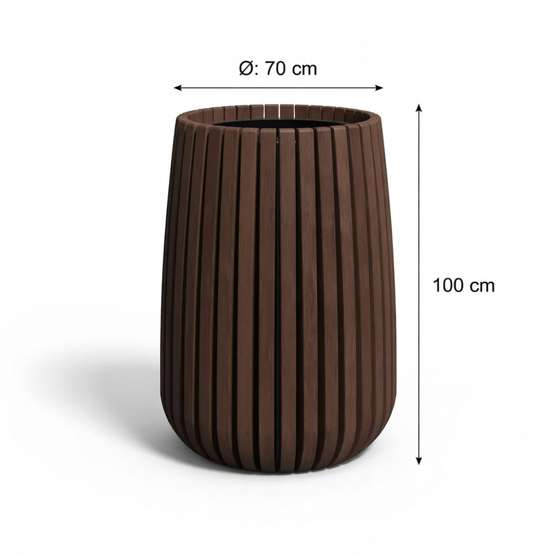 plantenbak bamboe rond