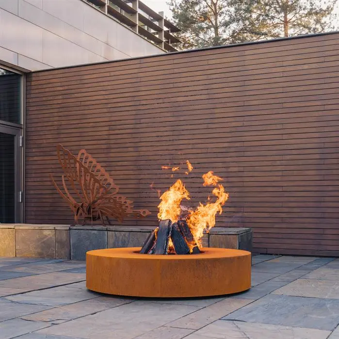 Feuertisch Cortenstahl Grill Rund Forno RONDE