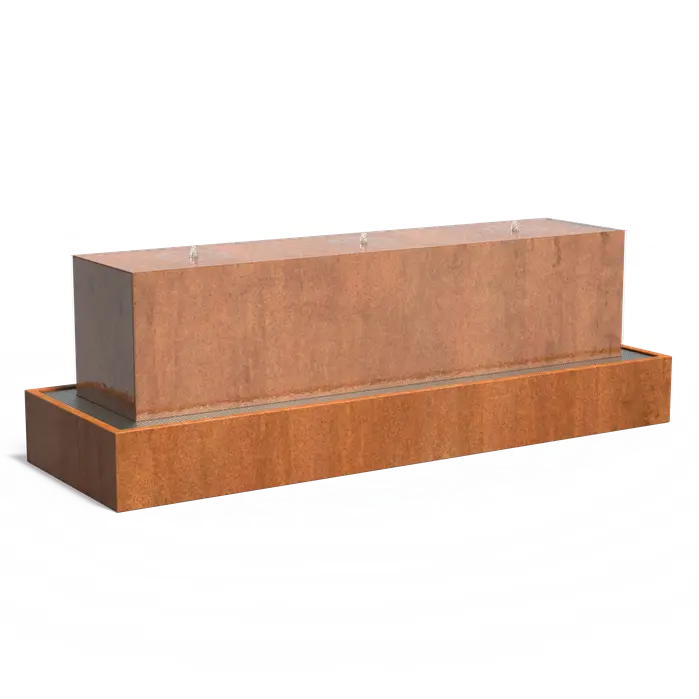Wasserblock Aluminium mit LED 70 x 70 x 70 cm