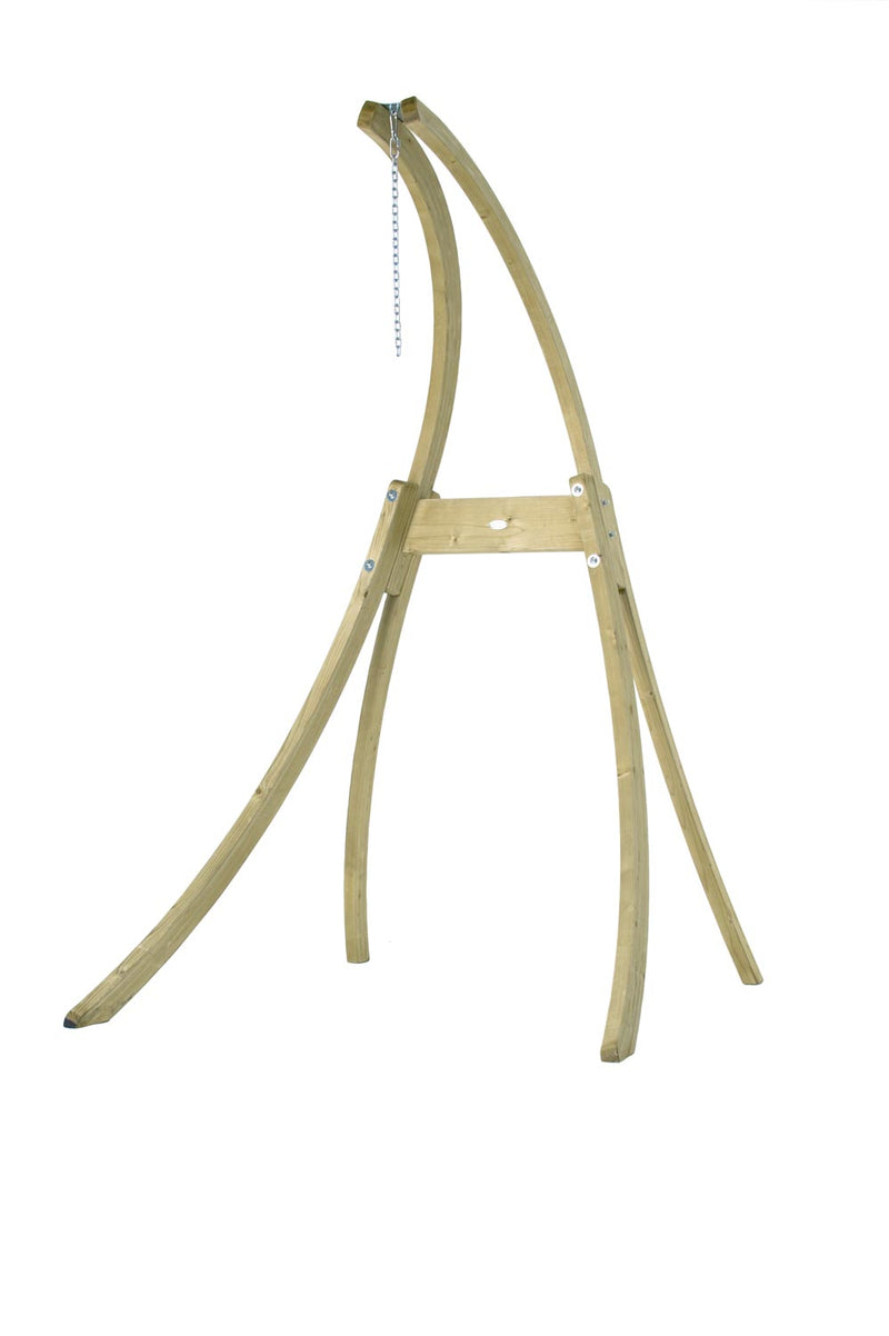 Support fauteuil suspendu en bois Atlas