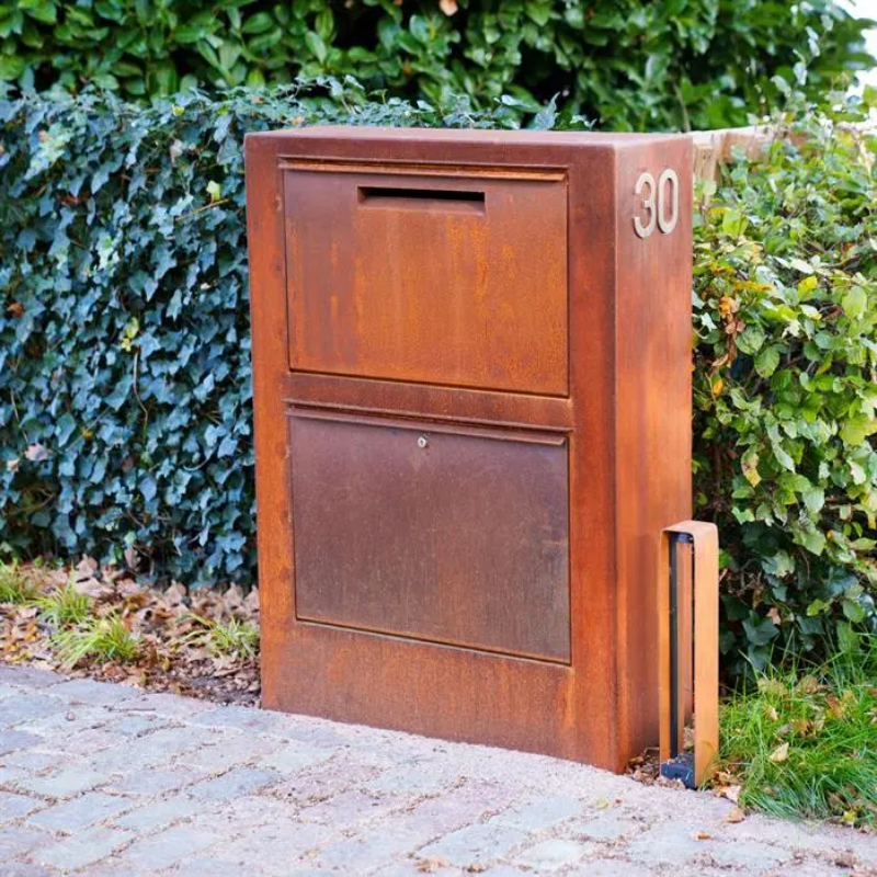 Paketbriefkasten Cortenstahl PACA 125 cm