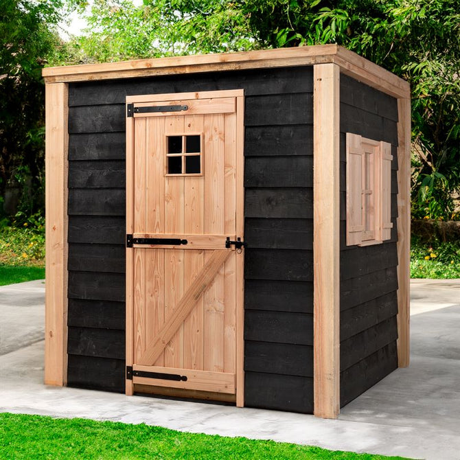 Houten Schuur Prefab Volente Fjord | Luxe Douglas Tuinberging | 198 x 196 x 208 cm
