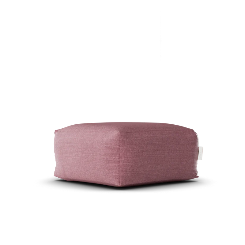 Laui Lounge™ | Linnen Square Pouf | Blush