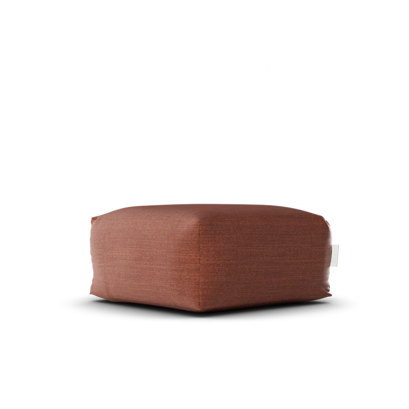 Laui Lounge™ | Pouf carré en lin | Terracotta
