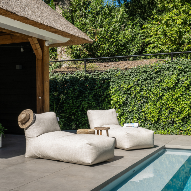 Wicker ligstoel voor tuin & balkon | comfortabel & modern
