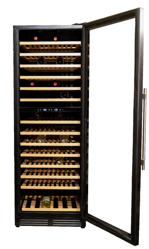 Vinata Presanella wijnklimaatkast - glazen deur met RVS rand - 154 flessen