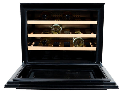 Vinata Soprana wijnkoelkast - glazen deur met RVS rand - 24 flessen