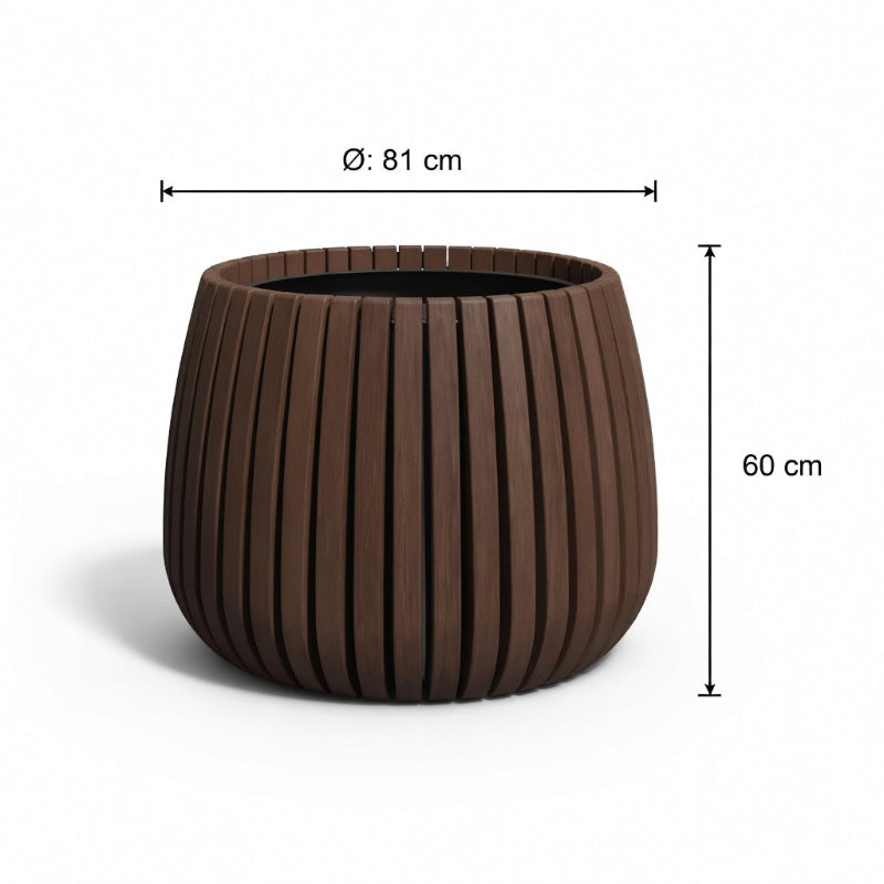 plantenbak bamboe rond