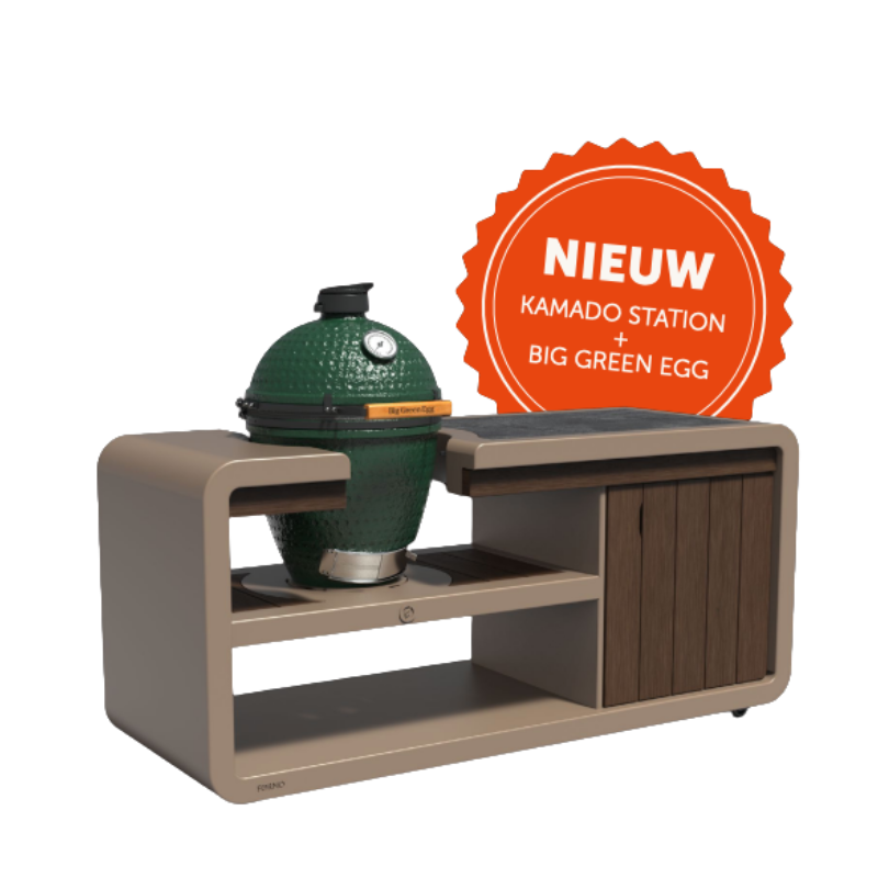 Kamado Buitenkeuken Aluminium 200 cm + Big Green Egg Large | COMBO DEAL