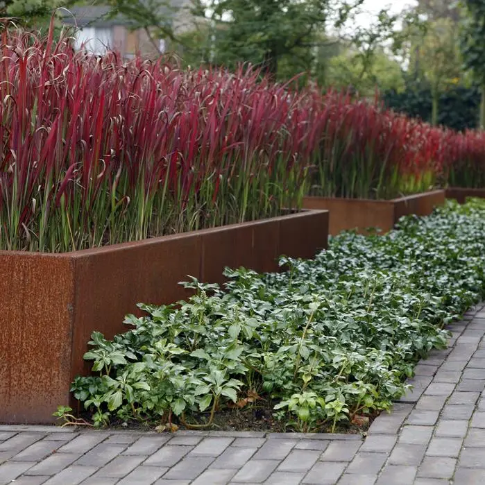 Keerwand Cortenstaal 30 cm Hoog