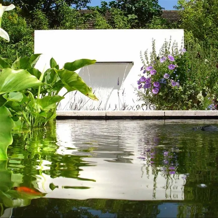Vijvermuur Aluminium Met Waterval | Vrijstaand