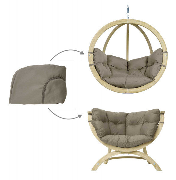 Kussenhoes Globo Chair en Siena Uno - Taupe