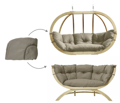 Kussenhoes voor Globo Royal Chair en Siena Due - Taupe