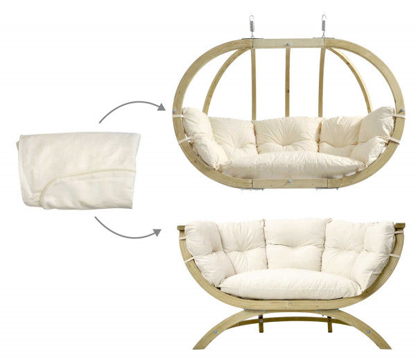 Kussenhoes met Vulling Globo Royal Chair Wit