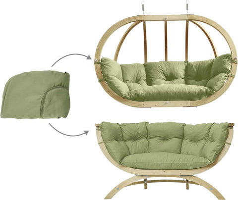 Amazonas Hangstoel Globo Royal Chair Tweepersoons - Olive