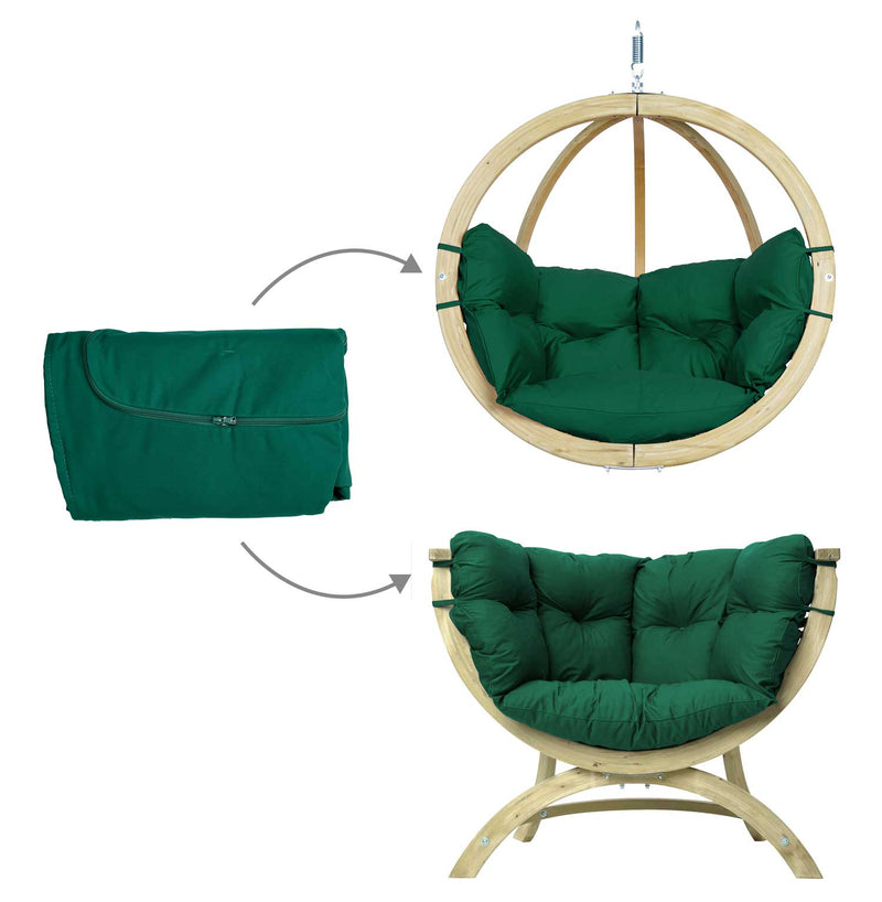 Kussenhoes + vulling Globo/Siena Uno Groen