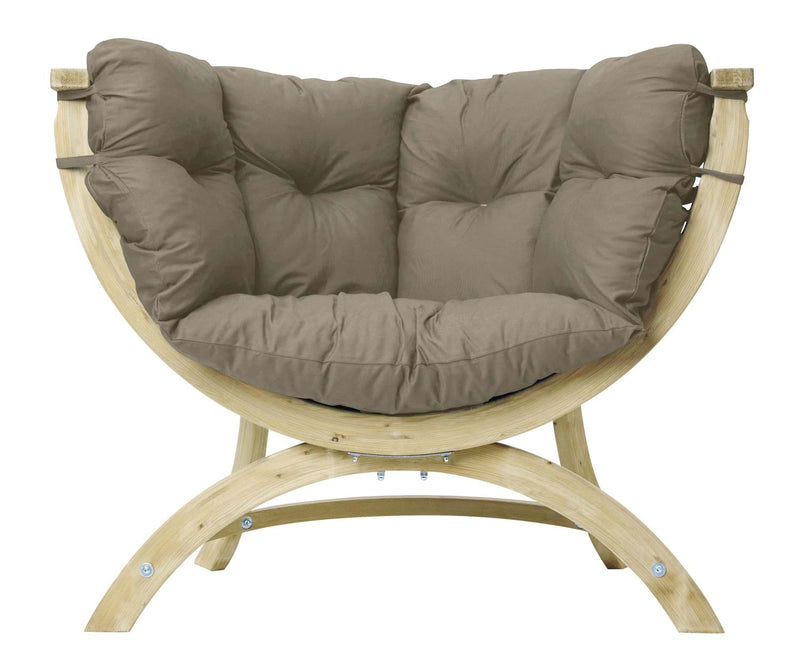 Fauteuil lounge Siena Uno Amazonas taupe – Taupe
