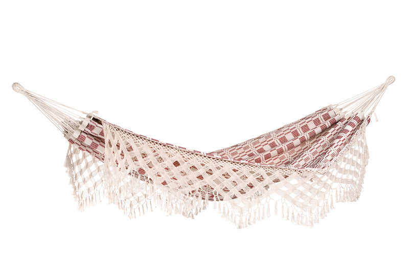 Hamac XXL bohème Rio Bordeaux