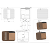 Cube Sauna | Maat M | 4 tot 6 personen | Inclusief Dakbedekking