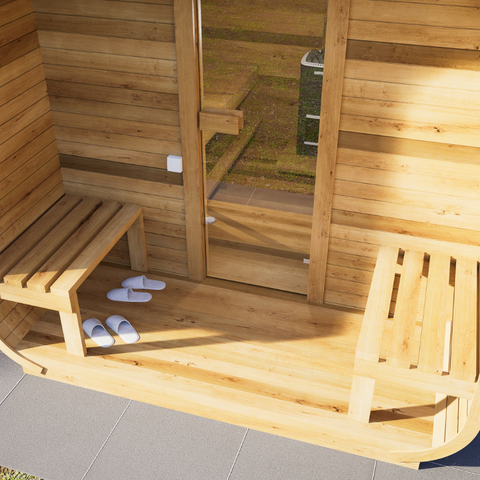 Cube Sauna | Maat S | 4 personen | Inclusief Dakbedekking