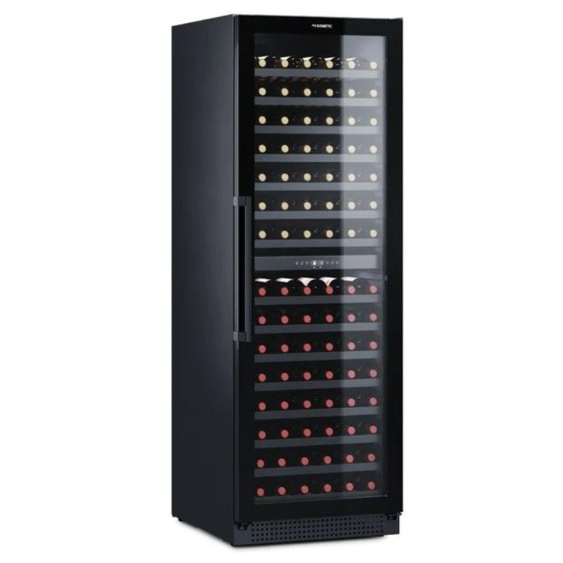 Dometic Wijnklimaatkast | Glazen deur | 2 Temperatuurzones | Black Edition | 154 flessen