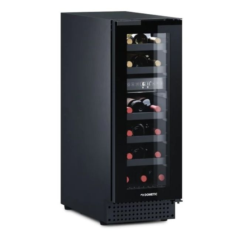 Dometic Wijnklimaatkast | Glazen deur | 2 Temperatuurzones | Black Edition | 18 flessen