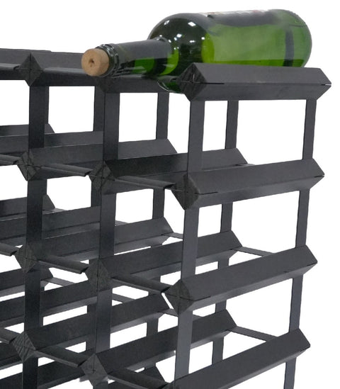 Vinata Trigno wijnrek - zwart - 120 flessen