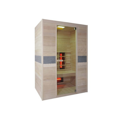 Infrarood Sauna Jade | 2persoons | Hemlock | Glazen Deur | Bluetooth