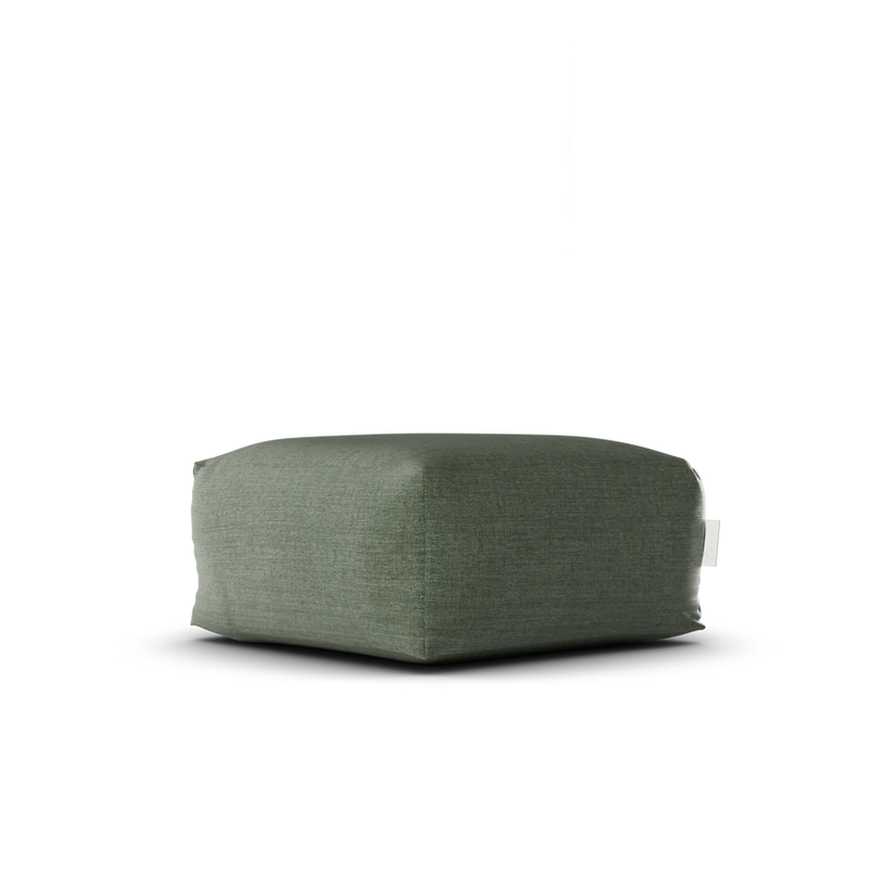 Laui Lounge™ | Linnen Square Pouf | Forest Green