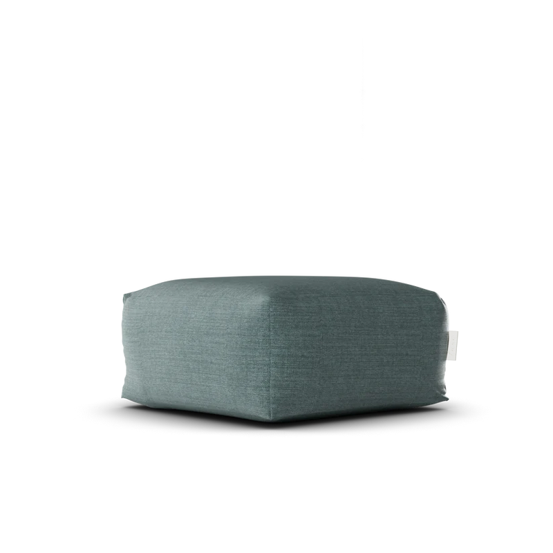 Laui Lounge™ | Linnen Square Pouf | Pastel Blue