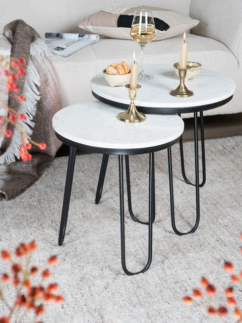 Salontafel Milan - Marmer - 49 cm