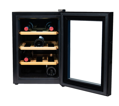 Vinata Adamello wijnkoelkast - vol glazen deur - 12 flessen