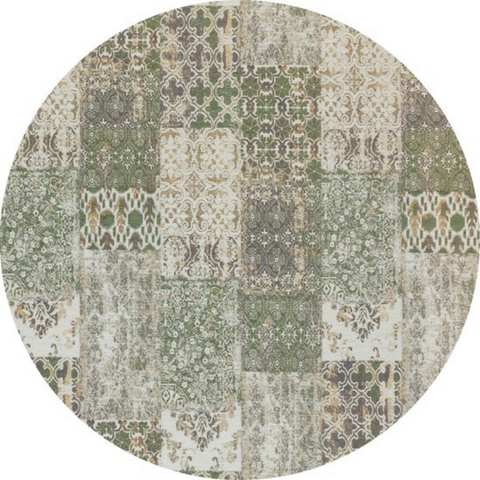 Ginore - Patchwork Olive - Rond