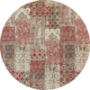 Ginore - Patchwork Cranberry - Rond